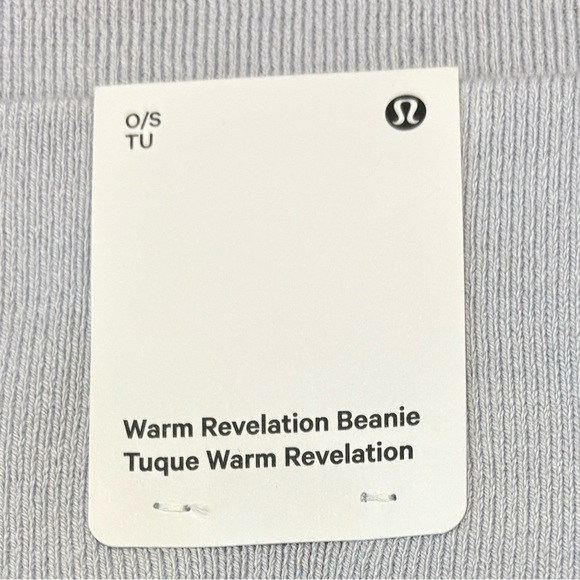 NWT Lululemon Warm Revelation Beanie In Serene Blue/SNOR One Size main image 4